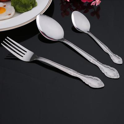 Stainless Steel Fork and Spoon Set: Portable Cutlery for Soup, Dessert, and Coffee