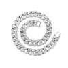European American Hip Hop Cuban Chain Butterfly Necklace with Diamonds - Women's Trendy Style