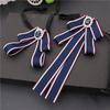 Starry Cat Rhinestone Bow Tie Ribbon Accessory for Women - Korean Style