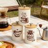 Teas Coffee Candy Container With Bamboos Lid for Kitchen Counter Multifunctional Sealed Storage Jar for Dry Food