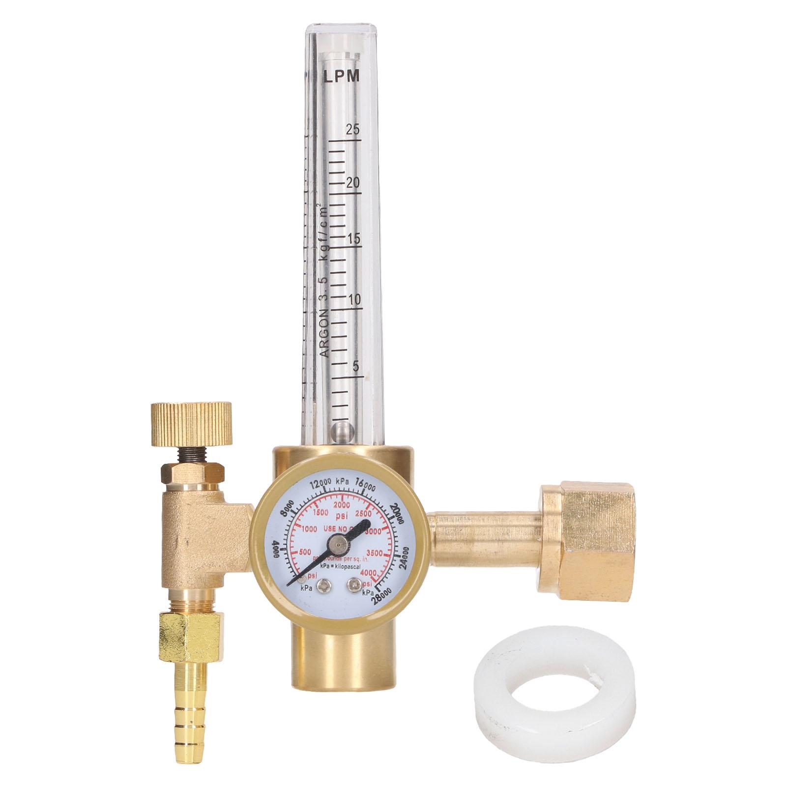 

Argon Pressure Regulator Flow Meter Welding Gas CO2 Regulator Gauge Weld Flowmeter
