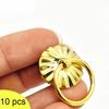 10pcs Antique Sun Drawer Golden Bronze Color Ring Pin Handle Drawer Cabinet Desk Pull Knob Furniture Hardware