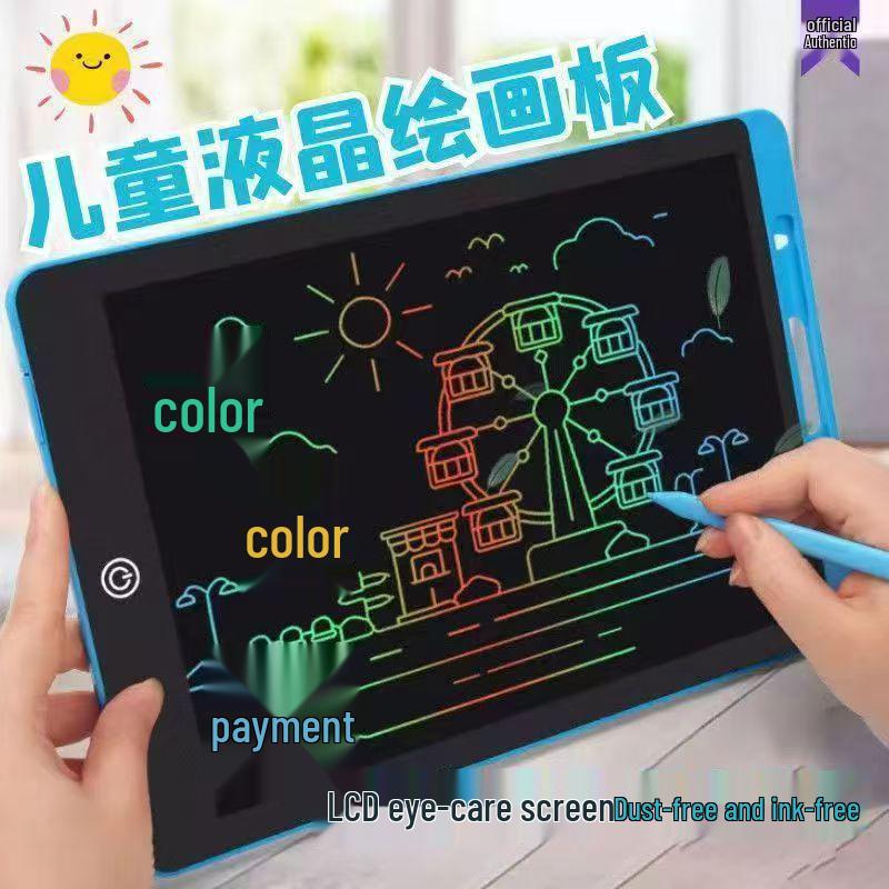 LCD Writing Tablet: Erasable Drawing Board for Toddlers, One-Key Clear Function.