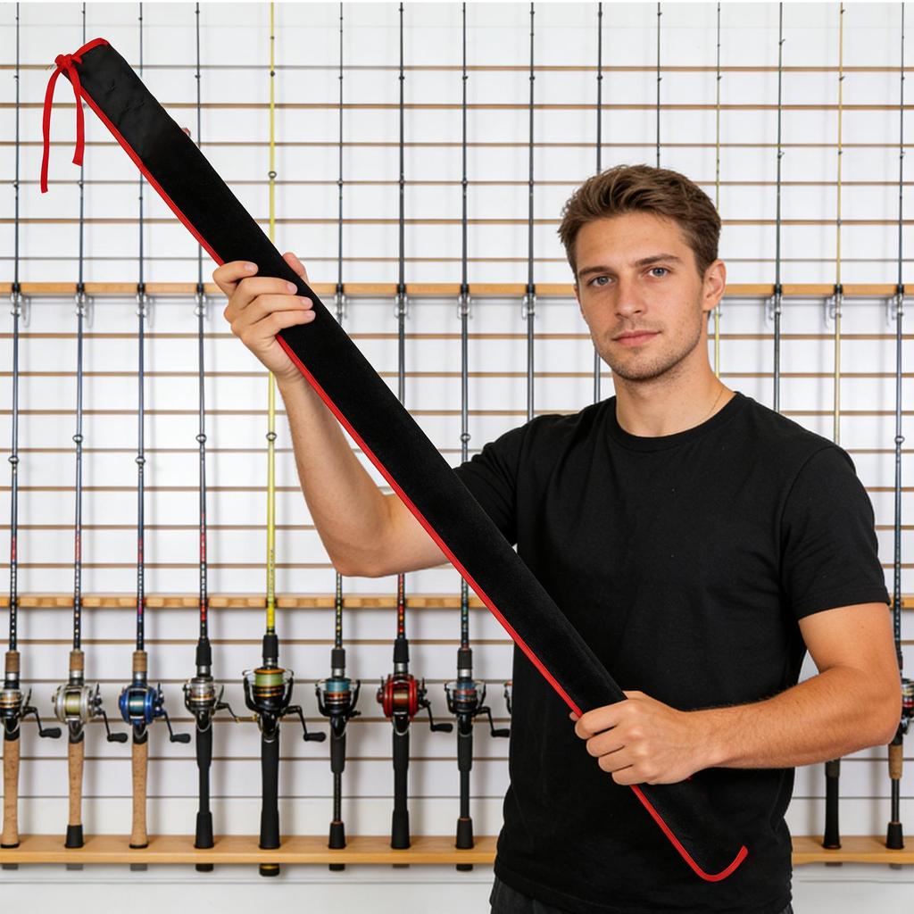 Fishing Rod Sleeve Thickened Fishing Pole Cover Scratch-proof Protector Fishing Reel Pole Storage Bag for Outdoor Equipment