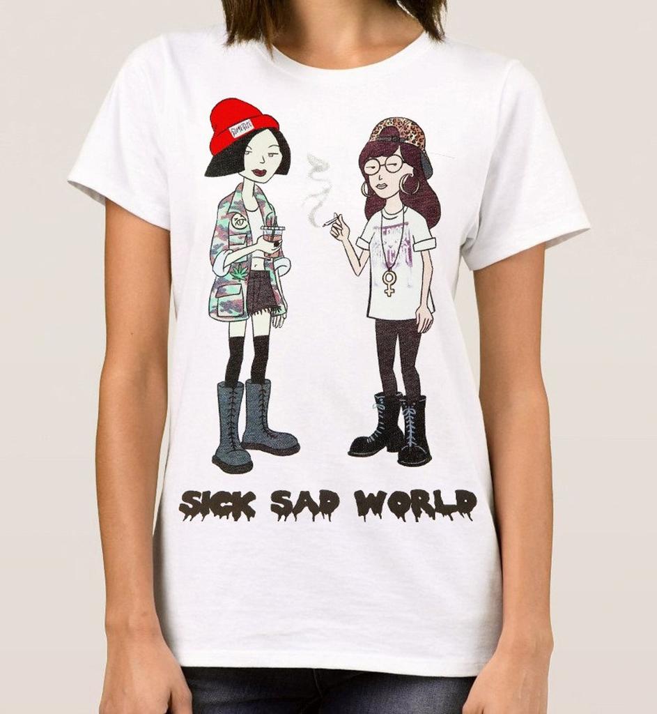 Daria With Jane Sick Sad World Men's T-Shirt, Men's Women's Sizes (dmm-092)