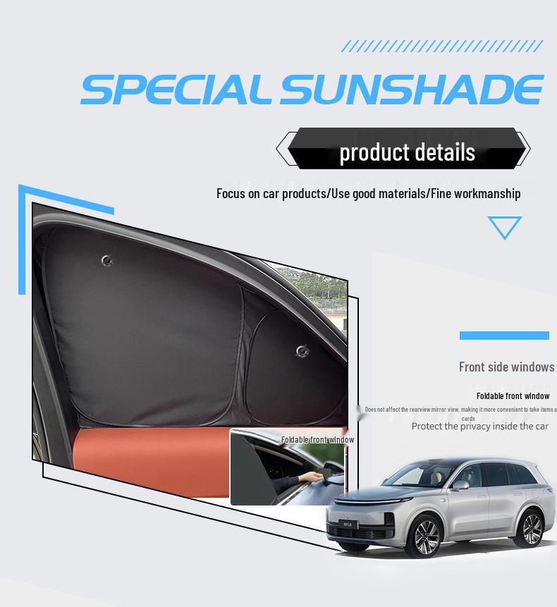 Ideal L7 Car Window Sunshade: Opaque Sun Protection & Insulation for Camping Privacy