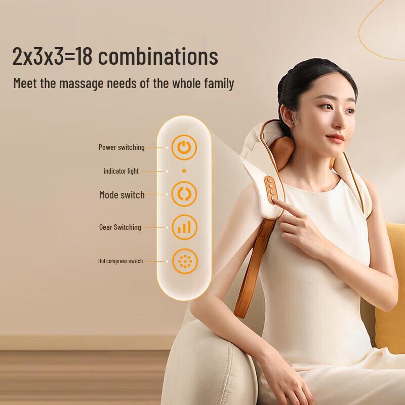 Bear Neck and Shoulder Massager Shawl AMQ-D15H3