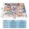 Lucky Star Anime Lucky Star Anime Blanket Soft Warm Flannel Throw Blanket Bedspread for Bed Living Room Picnic Travel Home Couch