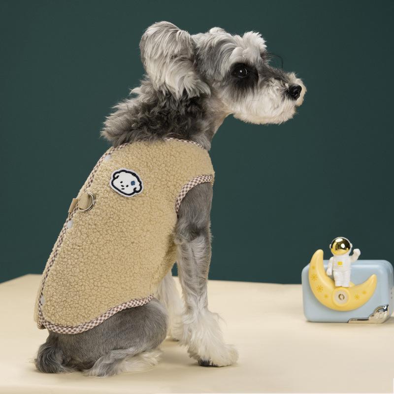 Rainbow Striped Fleece Jacket for Pets - Autumn and Winter Warmth for Cats and Small Dogs