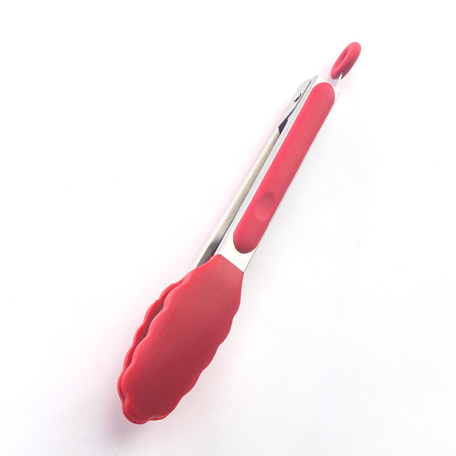 

Silicone Anti-Scald Kitchen & BBQ Tongs for Steak and Bread