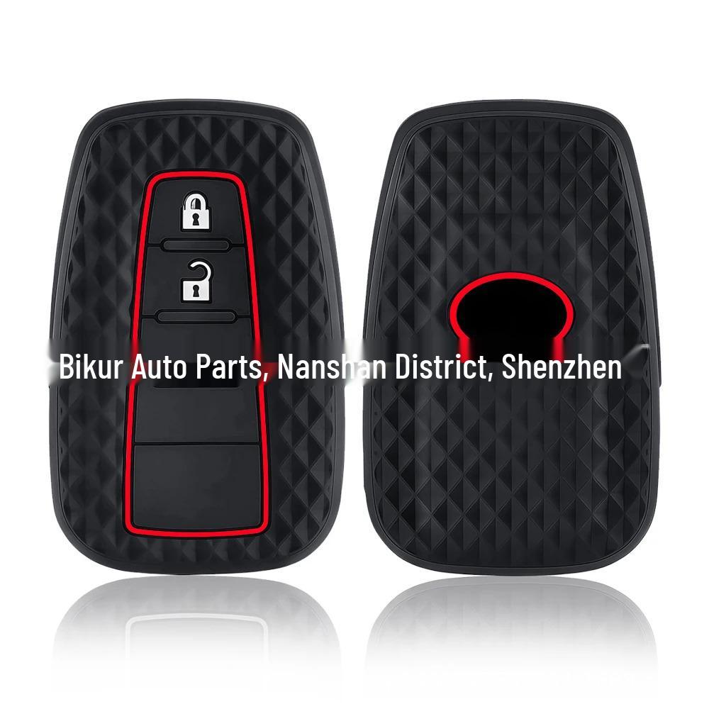 Compatible Silicone Key Case for Toyota Corolla, RAV4, Prado, 18-22 Camry, and CHR.