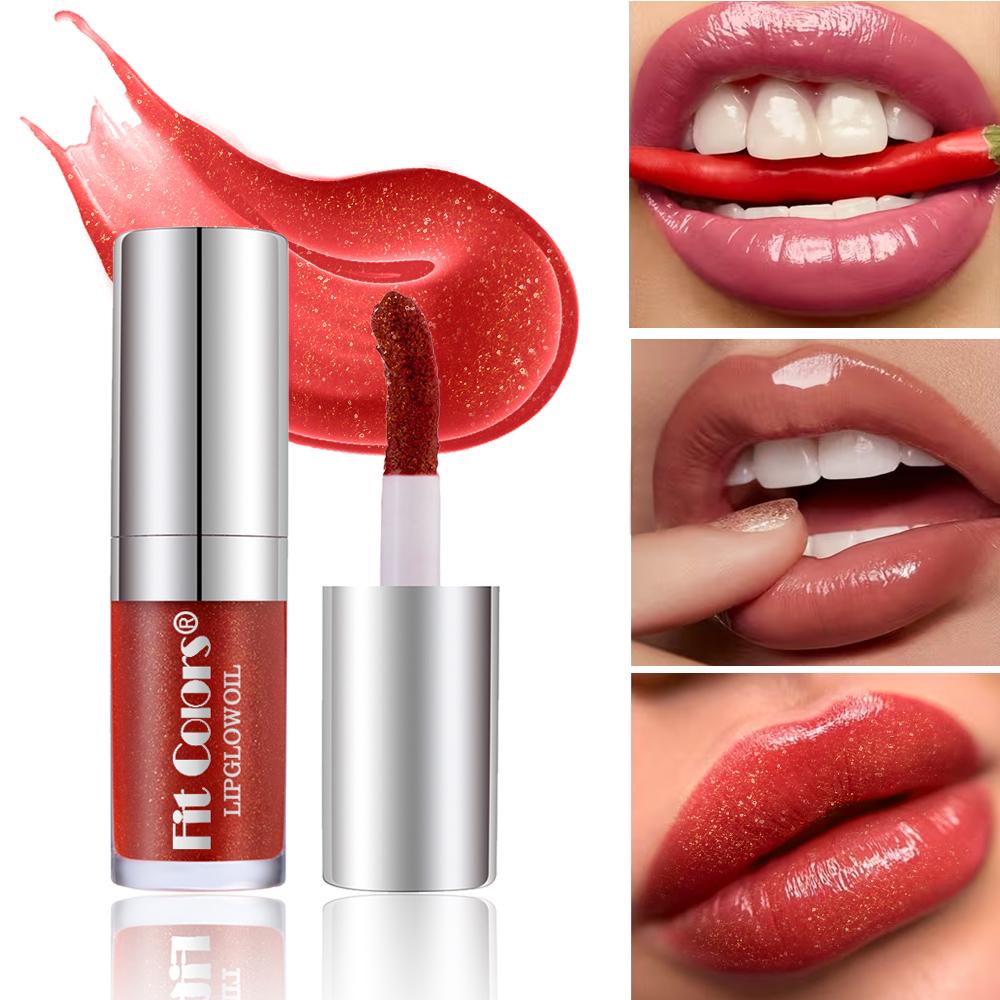 Moisturizing Mirror Effect Lip Glaze, Available In 6 Colors, Refreshing Non-Greasy Formula, Glossy Shine and Long-Lasting Wear Liquid Lipstick Makeup
