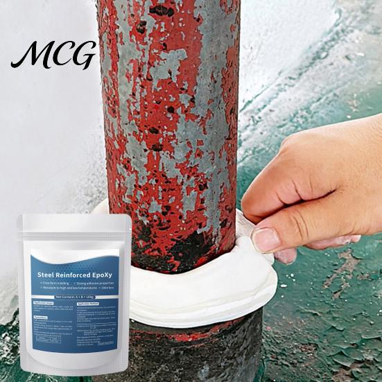 Wood Filler Epoxy 1/2Pcs 100G Steel Reinforced Putty, Multi-Purpose Sculpt Clay for Cracks, Leak Fix, Multipurpose Filling, Fast Repair AB Putty