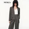 Women's Single-Breasted Wool Blend Blazer