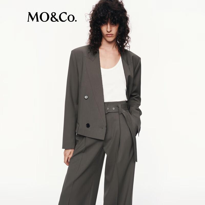 Women's Single-Breasted Wool Blend Blazer