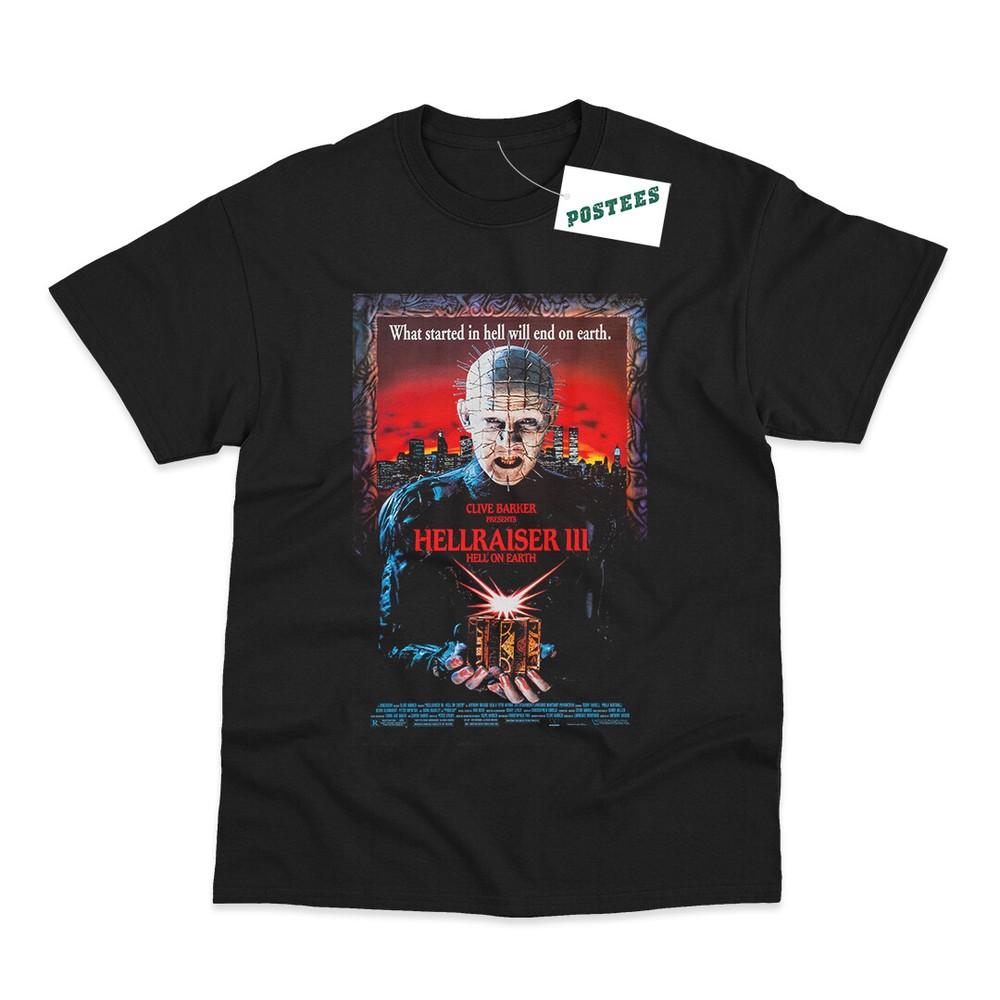 

Retro Movie Poster Inspired By Hellraiser Hell On Earth DTG Printed T-Shirt 4XL