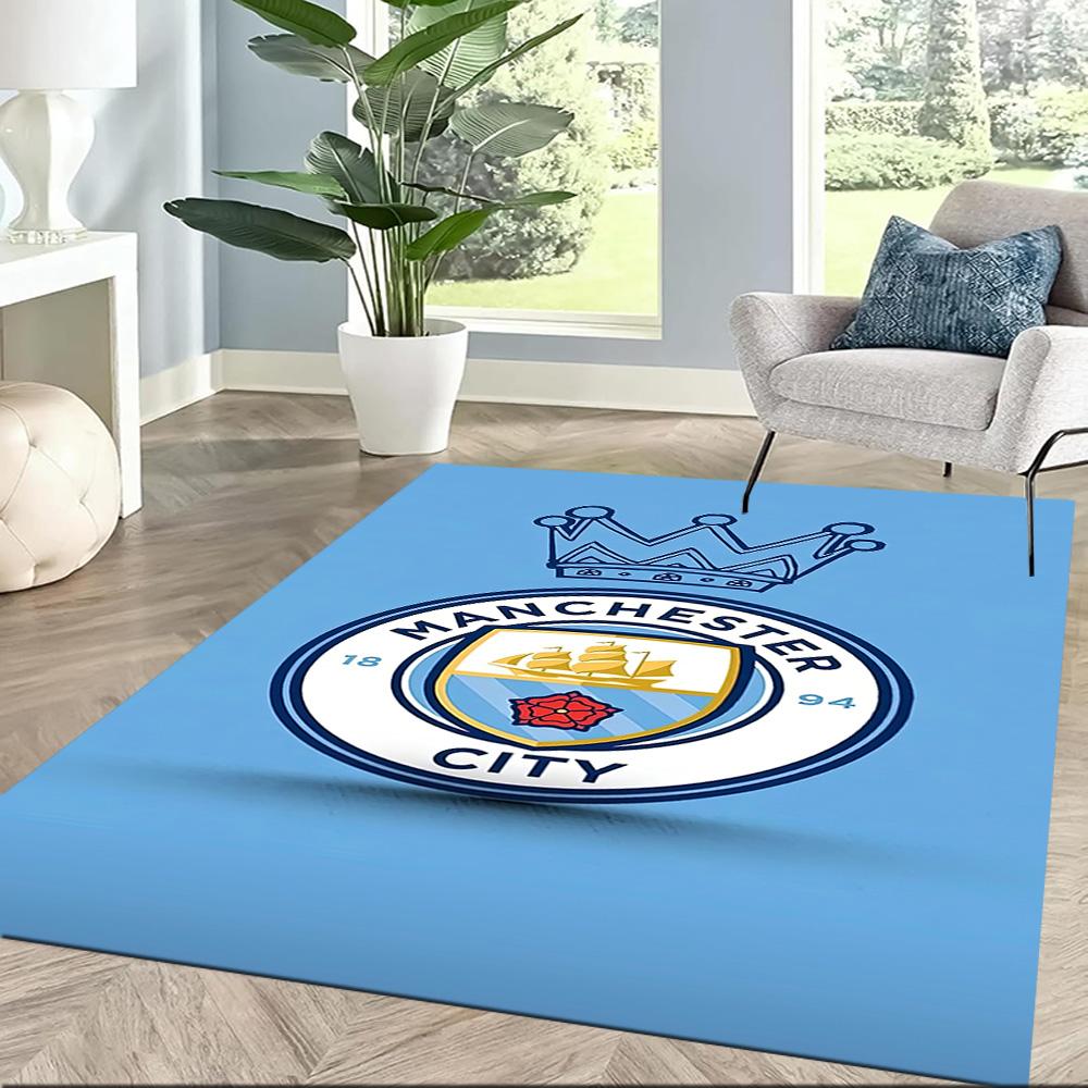 Love Manchester City Fc Square rugs are a great choice for living rooms, bedrooms, home décor, and as gifts.