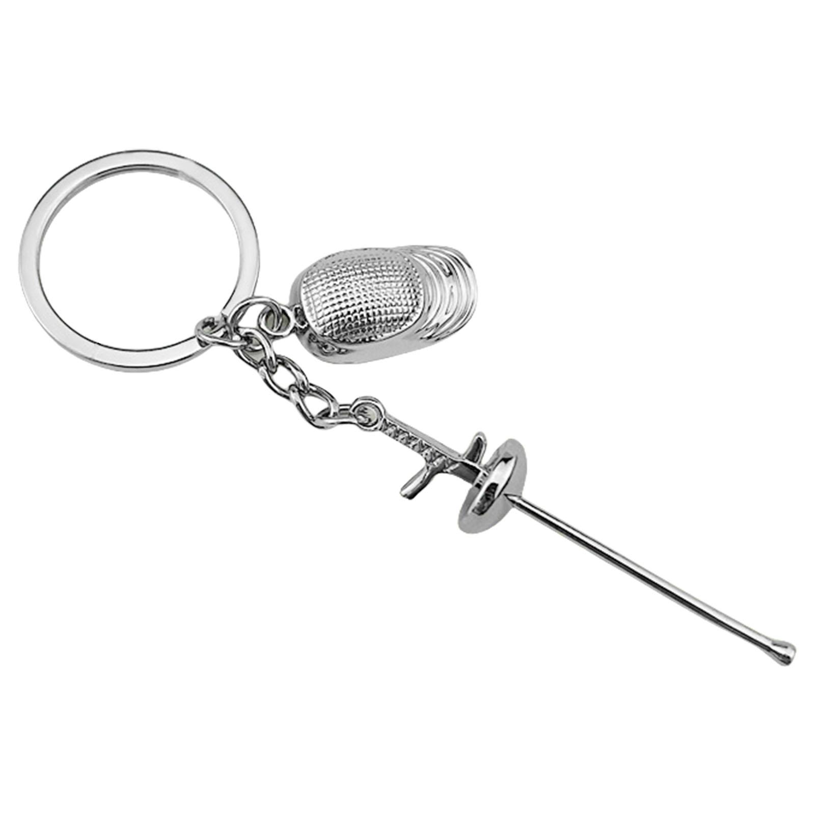 

Стильный брелок для ключей из цинкового сплава, металлический кулон, элегантный аксессуар для ключей для спортсменов и любителей спорта B