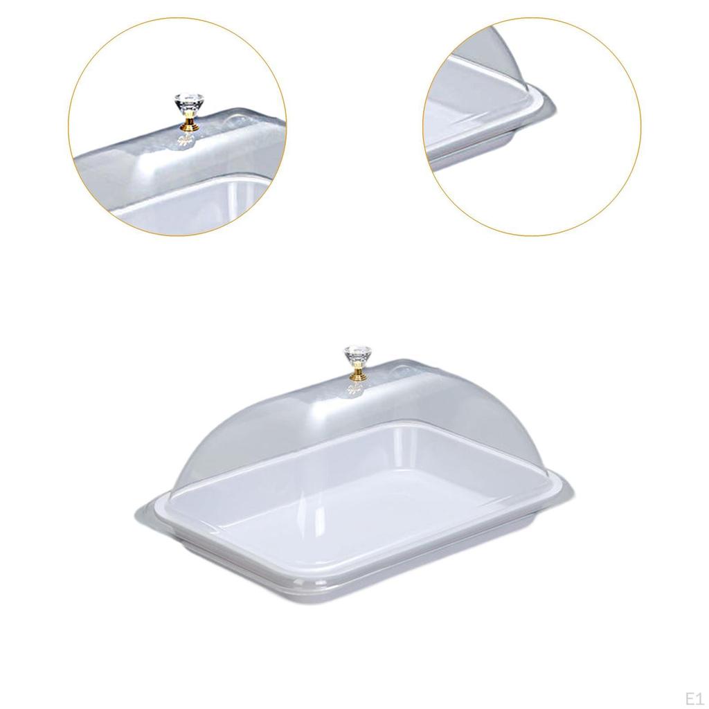 Cake Stand with Dome Plate Cupcake Server Dessert Serving Tray Dish Lid for Holiday