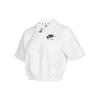 Crop Tops Women's White Lapel Moderate DM6465-100