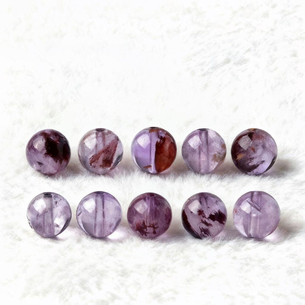Multi-color Natural Amethyst Ghost Beads Bracelet for Men & Women - DIY Handmade Jewelry