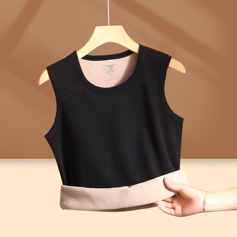 Men's Fleece-Lined Thermal Vest Thickened Winter Edition Heated Base Layer Cold-Weather Protection