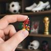 Fußballspieler Anstecknadeln, Fußballfan Emaille Abzeichen, Zinklegierung Fußballstar Anstecknadel für Rucksack Jacke Hut Tasche, Sportfan Sammlung Geschenk