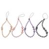 Wrist Strap Beaded Phone Lanyard Cat Eye Cellphone Charm Pearl Phone Chain Phone Accessories