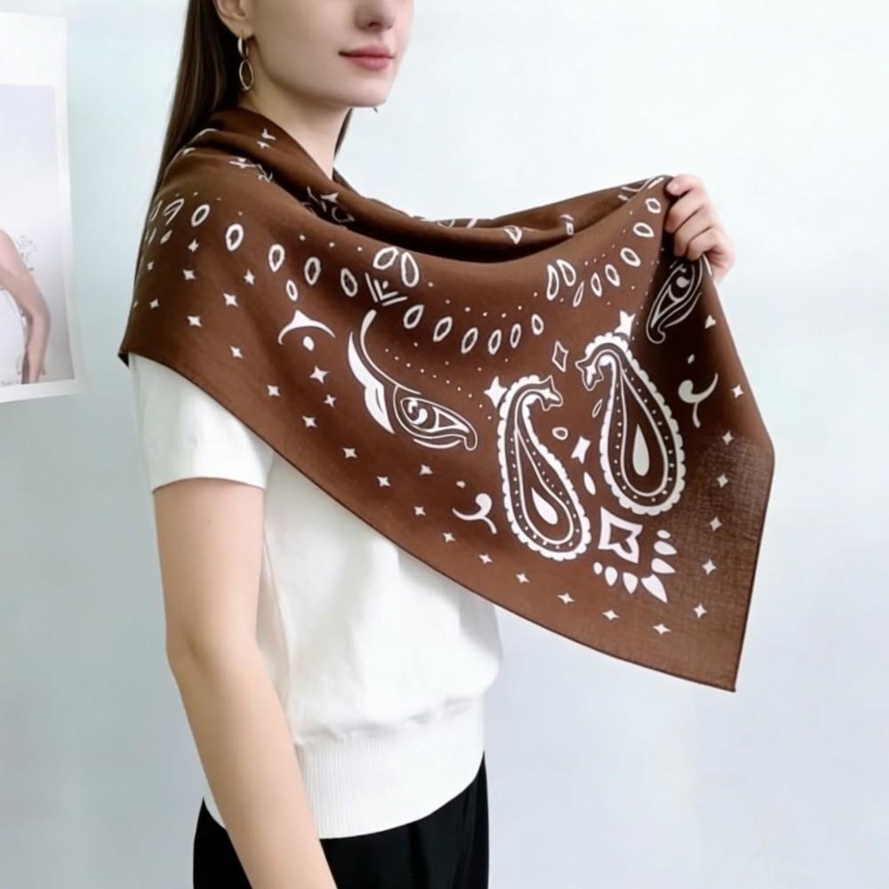 Thin Square Scarf Breathable Square Handkerchief Fashion Small Scarves Summer