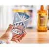 FONYUHUA Kiriko Glass Tumbler Rock Glass, Kikutsunagi Pattern, 260cc, 1 Piece, Blue