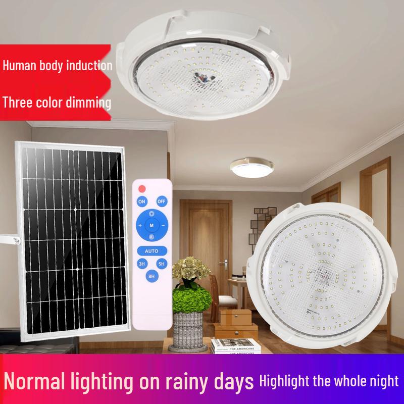 LED Solar Ceiling Light for Bedrooms, Living Rooms, Indoor and Courtyard Spaces - One-to-Two/Three/Four/Five/Seven Light Options