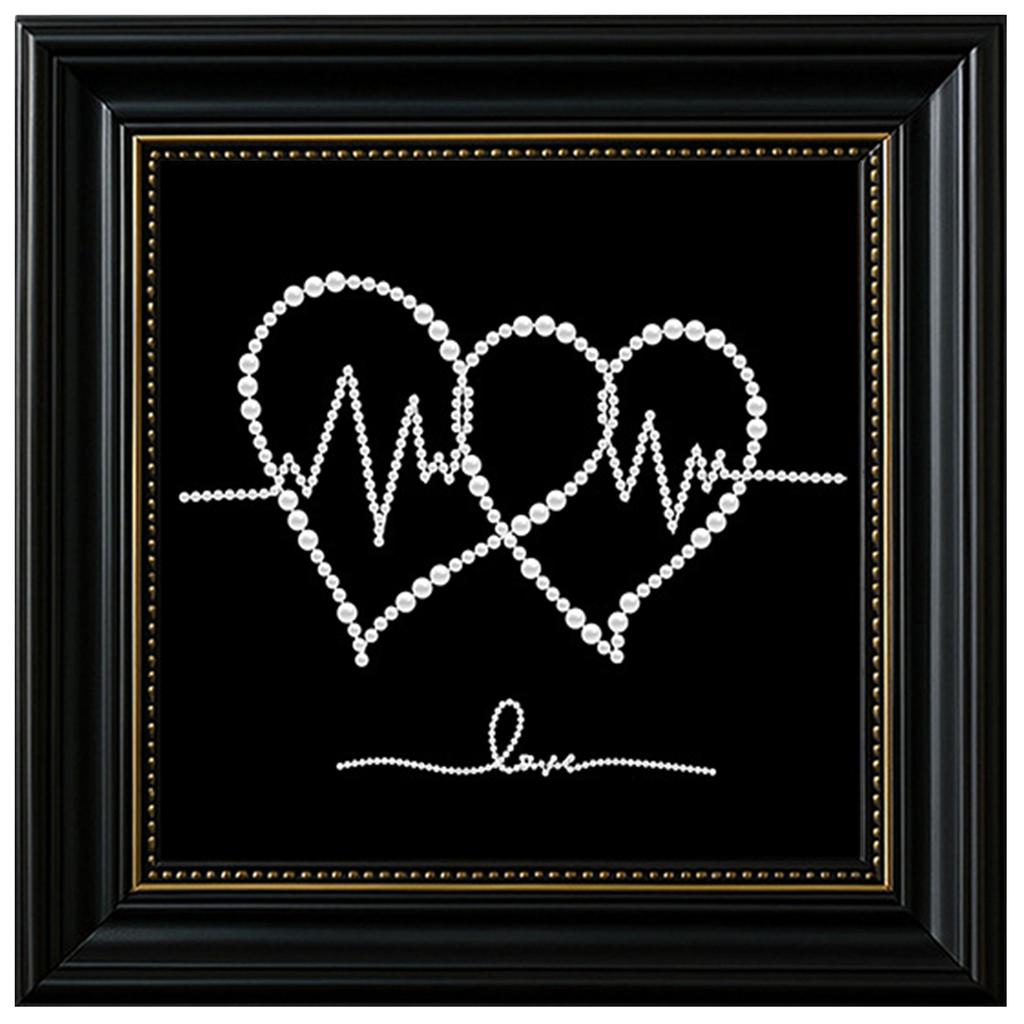 DIY Pearl Paintings Pearls Gem Art Craft with Frame 10.63x10.63in for Adults/Beginners Gift Idea Home Wall Decor