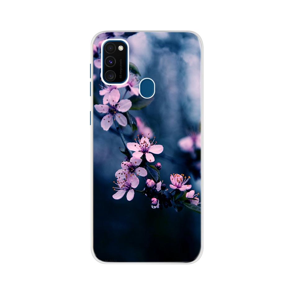 For Samsung Galaxy M21 Case Samsung M30s Soft Slim Cute Painted Phone Back Cover For Samsung M21 M 21 M215F Cases Bumper Fundas