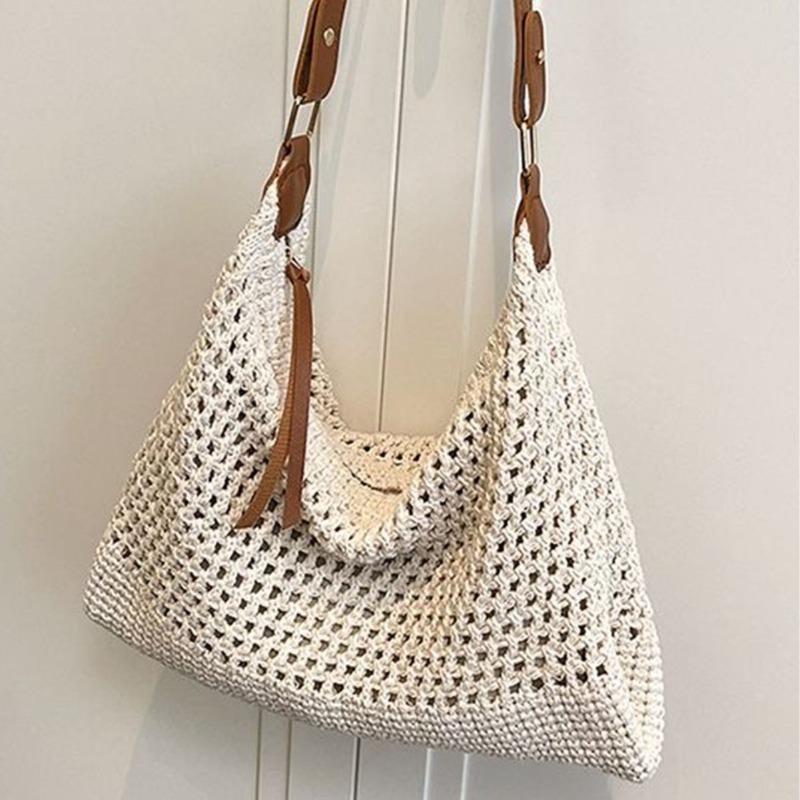 Large-capacity Stylish Straw Bag for Casual Single-shoulder Carrying