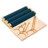 Three-layer Bracelet Jewelry Display Holder Wrought Iron Stepped Wooden Bottom Bracelet Watch Display Stand Jewelry Props