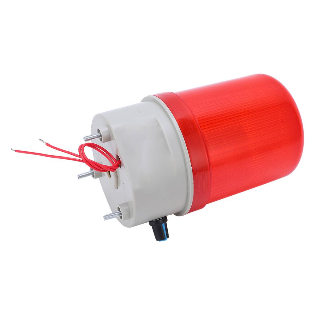 Rote Drehwarnleuchte Hohe Helligkeit Einstellbarer Ton Licht Alarm Blinklicht 220V 2W