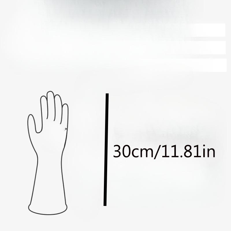 1pair Latex Dishwashing Gloves Women's Waterproof Household Kitchen Washing Bowl Washing Clothes Vegetable Cleaning Household