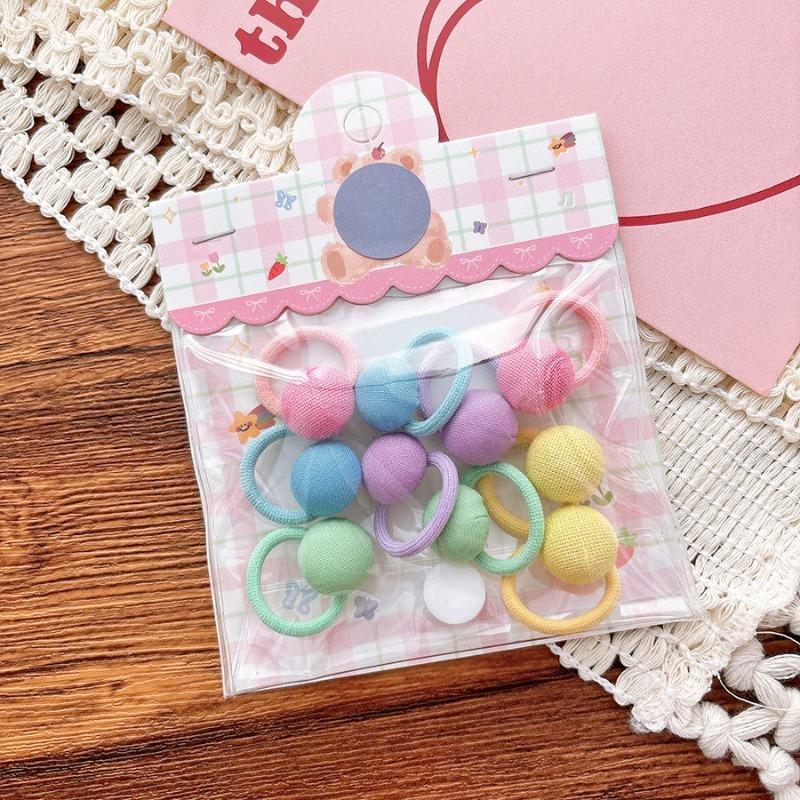 5/10 Stück Kinder Kleine Gummibänder Herz Schleife Mini Mädchen Haarseile Bänder Baby Mädchen Süße Haarbänder Kopfschmuck