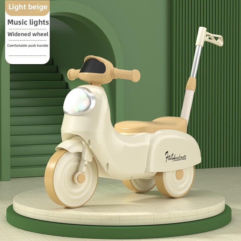 Car Plastic Children'S Toy Car Push Slide Car 1-6 Years Old Music And Lights Children'S Tricycle Foot-Powered Car Baby Yo-Yo