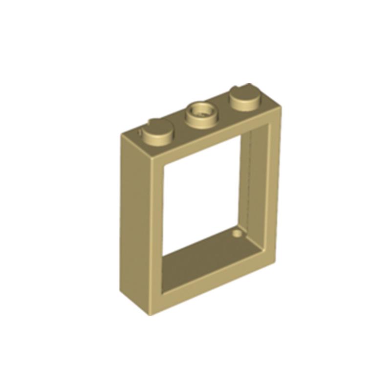 50G Cross-border MOC Building Blocks with High 51239 Window Frame 1x3x3 and Glass 51266. Black