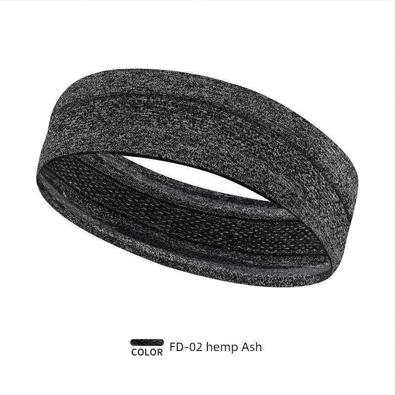 

Sweatband Cross-Border East Non-Stick Head Rui Outdoor Sports Anti-Slip Guide Men and Women with Position Widened Stop Silicone. Hair Band Running FD-02-Gray One size