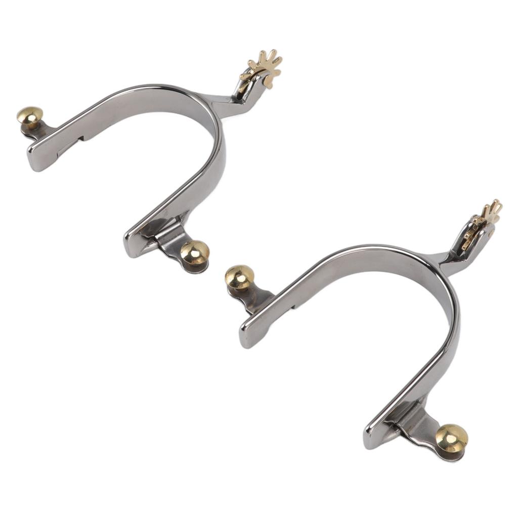 1 pár koňských ostruh z nerezové oceli, vynikající kovbojské jezdecké boty ostruhy pro výcvik koní