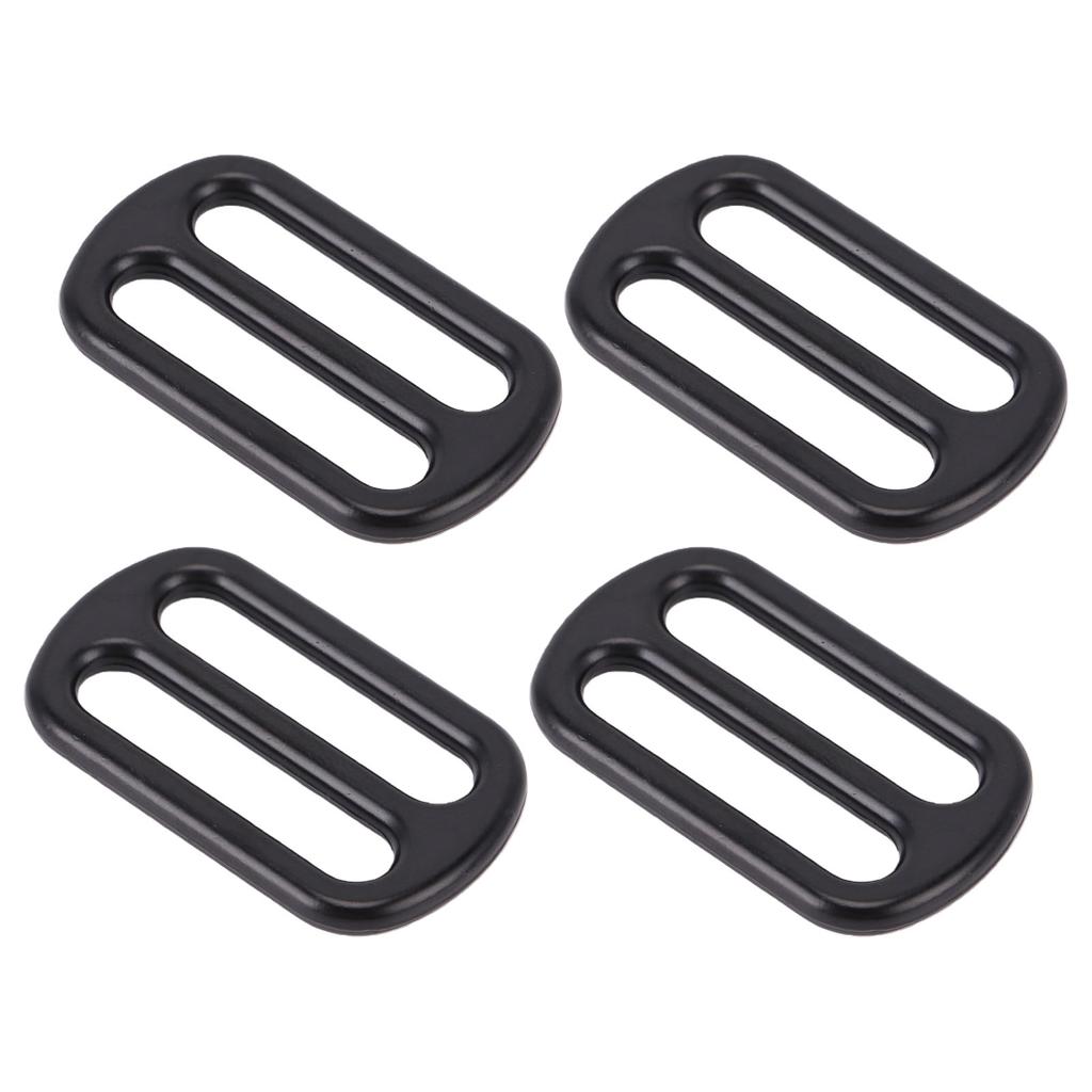 10 Pcs Slide Buckle 43x26mm Webbing Strap Adjustable Buckle Fastener Metal Strap Slider Adjuster for Clothing Bag