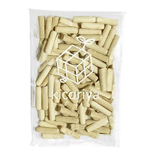 Kicoriya Wooden Dowels, 6x20mm, 100 Pieces, for Woodworking, Furniture, and Joints