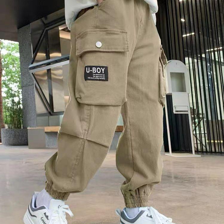 Boys' Autumn Cargo Pants 2025 - Streetwear Style for Kids
