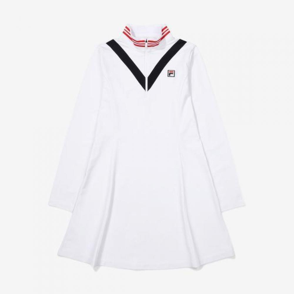 

Fila Tennis Half Zip Fleece Dress OFFWHITE/085