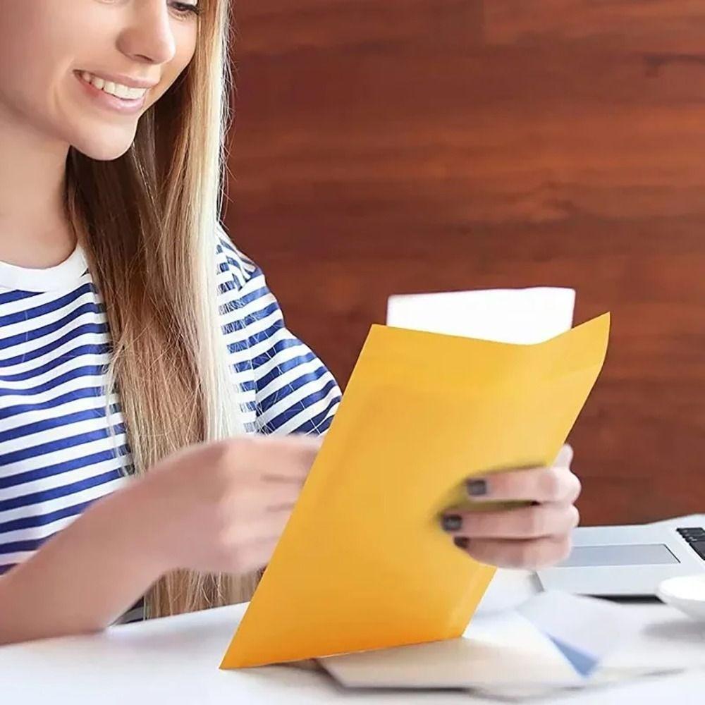 10Pcs Soft Shipping Bags Waterproof Kraft Foam Envelope Durable Bubble Mailers