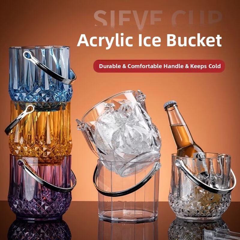 ZISIZ Commercial Acrylic Ice Bucket