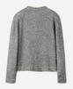 Moonsun Unisex, Mohair Tweed Cardigan Jacket / Melange Gray
