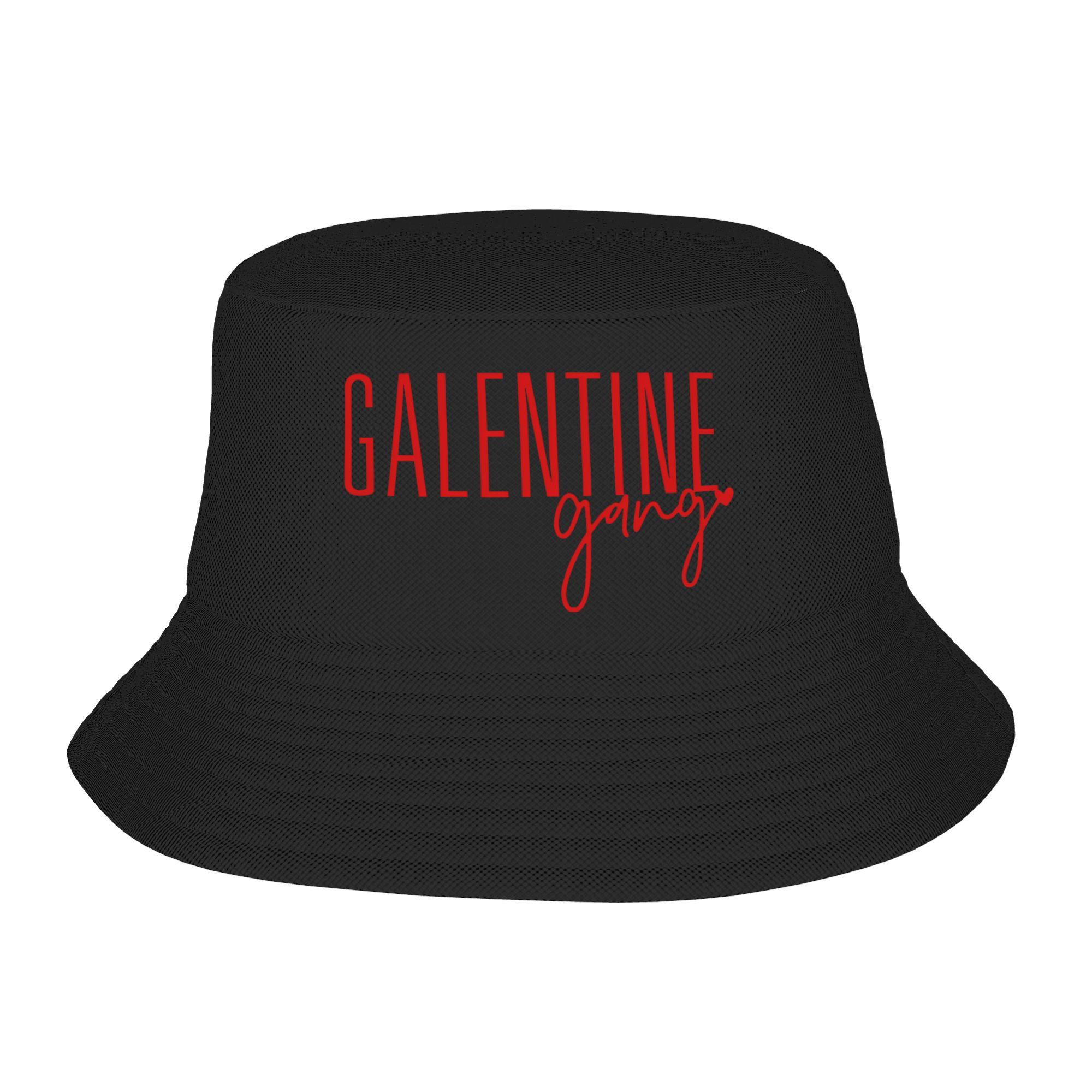 

Galentine Gang Bucket Hat Spring Casual FisherUnisex Hats For Couple Foldable Hunting Caps Street Style Graphic Sun Hats One Size